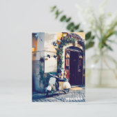 * AP12 Italia Scooter Florence Italy Cobblestone Briefkaart (Staand voorkant)