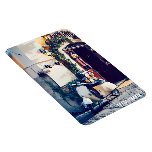 * AP12 Italia Scooter Florence Italy Cobblestone Magneet (Rechterzijde)