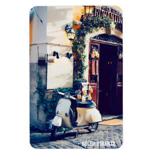** AP12 Italia Vespa Florence Italy Cobblestone  Magneet
