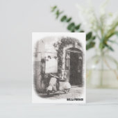 * AP12 Scooter Florence Italy Cobblestone Briefkaart (Staand voorkant)