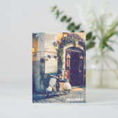 ** AP12 Scooter Florence Italy Cobblestone Briefkaart (Staand voorkant)
