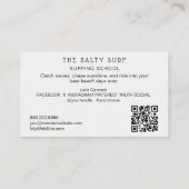 *~* AP13 5 Whimsical Zee Beach Kustsurfplank Visitekaartje (Achterkant)