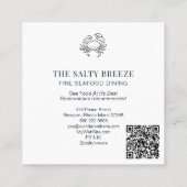 ** AP13 90 Healing Beach WAVE Geboorte van Venus Vierkante Visitekaartje (Achterkant)