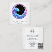 *~* AP13 Beach Nautisch Restaurant Bar 103 Vierkante Visitekaartje (Voorkant / Achterkant)