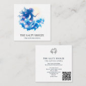 * AP13 Beach WAVE Geboorte van Venus 76 Vierkante Visitekaartje (Voorkant / Achterkant)