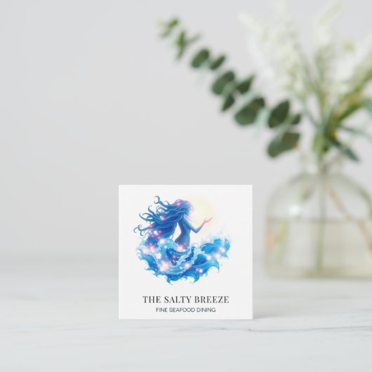 * AP13 Beach WAVE Geboorte van Venus 76 Vierkante Visitekaartje (Staand voorkant)