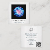 ** AP13 Beach Wave Spa Massage Reiki Yoga 107 Vierkante Visitekaartje (Voorkant / Achterkant)