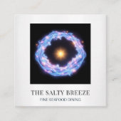 *~* AP13 Beach Wave Yoga Spa Massage Reiki 92 Vierkante Visitekaartje (Voorkant)