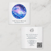 *~* AP13 Nautical Coastal Real Estate Agent 96 Vierkante Visitekaartje (Voorkant / Achterkant)