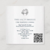 *~* AP13 Nautical Coastal Real Estate Agent 96 Vierkante Visitekaartje (Achterkant)