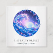 *~* AP13 Nautical Coastal Real Estate Agent 96 Vierkante Visitekaartje (Voorkant)