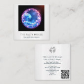 *~* AP13 Strand Nautische Kustboten Gevist 103 Vierkante Visitekaartje (Voorkant / Achterkant)