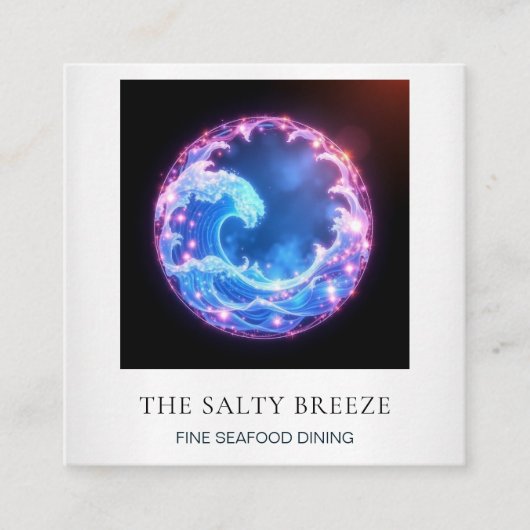 *~* AP13 Strand Nautische Kustboten Gevist 103 Vierkante Visitekaartje (Voorkant)