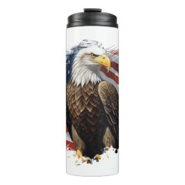 *~* AP16 Amerika Kale Eagl Eagle Vlag Patriottisch Thermosbeker