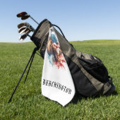 *~* AP16 - Amerikaanse vlag Kale EAGLE USA Golfhan Golfhanddoek (Groen)