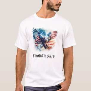 *~* AP16 Amerikaanse Vlag USA Kale Detail EAGLE T-shirt