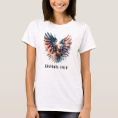 *~* AP16 Artsy Amerikaanse Vlag Kale EAGLE USA T-shirt (Voorkant)