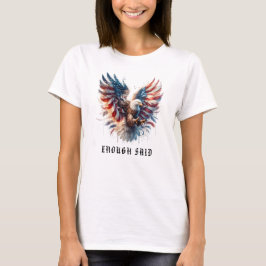 *~* AP16 Artsy Amerikaanse Vlag Kale EAGLE USA T-shirt