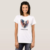 *~* AP16 Artsy Amerikaanse Vlag Kale EAGLE USA T-shirt (Voorkant volledig)