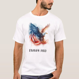 *~* AP16 Gedetailleerde Amerikaanse Vlag Kale EAGL T-shirt