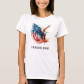 *~* AP16 Gedetailleerde Amerikaanse Vlag Kale EAGL T-shirt (Voorkant)