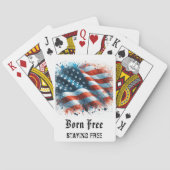 *** AP16 Red White Blue American Flag Play 6 Pokerkaarten (Achterkant)