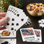 *** AP16 STANDBEELD VAN DE VRIJHEID 5 Amerikaanse Pokerkaarten (Insitu)