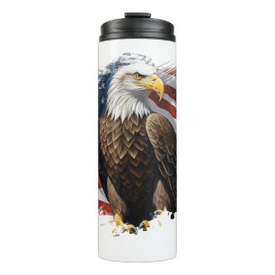*~*  AP16 Steenarend "We The People" Patriottische Thermosbeker