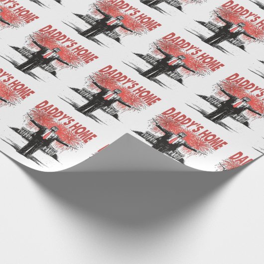 *~* AP16 Trump Daddy's Home MAGA White House Cadeaupapier (Hoek)