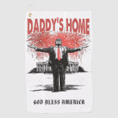 *~* AP16 - Trump Daddy's Home - USA Golf Towel Golfhanddoek (Voorkant)