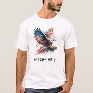 *~* AP16 USA Gedetailleerde Amerikaanse Vlag Kale  T-shirt