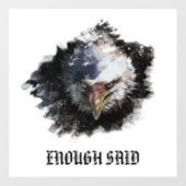 *~* AP16 Verenigde Staten vlag Amerikaans Bald ELG Raamsticker (Vel)