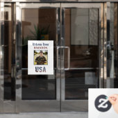 *~* AP16 WELKOM HOME Militaire Patriottische FOTO Raamsticker (Kantoordeur)