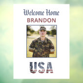 *~* AP16 WELKOM HOME Militaire Patriottische FOTO Raamsticker (Vel 3)