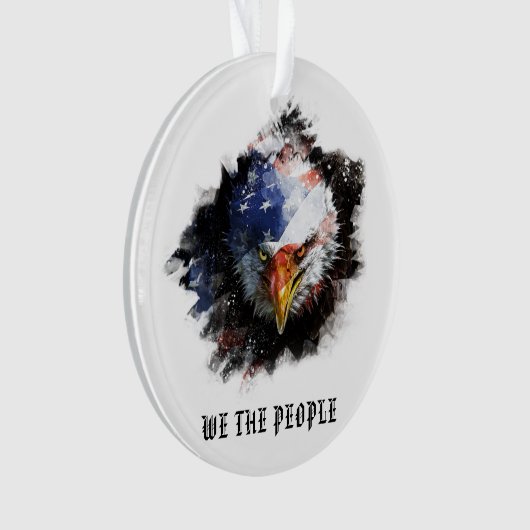 ** AP16 WIJ DE MENSEN Vlag USA Patriottische ADELA Ornament (voorkant)