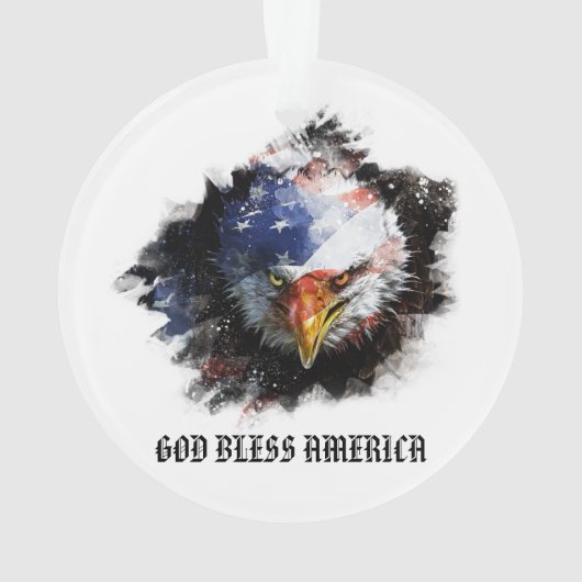** AP16 WIJ DE MENSEN Vlag USA Patriottische ADELA Ornament (achterkant)