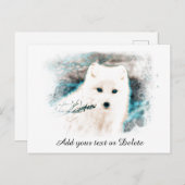 *~* AP18 Twig Snow Fox White Fox Polar Arctic Briefkaart (Voorkant / Achterkant)