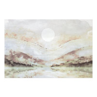 *~* AP19 PASTEL MINT Abstract Landschap Zonnekunst