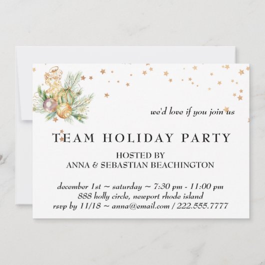 *~* AP20 Corporate Party Family HOLIDAY Kaart (Achterkant)