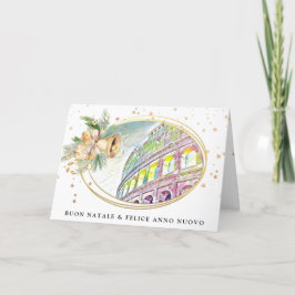 *~* AP20 Italië Italiaanse Kerstkaart met Gelukkig Aankondiging