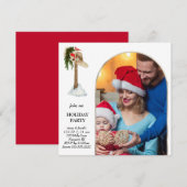 *~* AP20 PHOTO Kerstfeestdag Geometrisch Kaart (Voorkant / Achterkant)