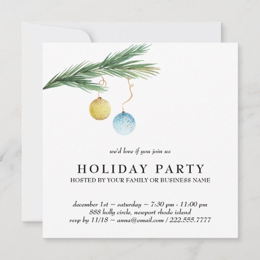 *~* AP20-serie kerstfeestdag voor zakelijk gebruik Kaart (Achterkant)