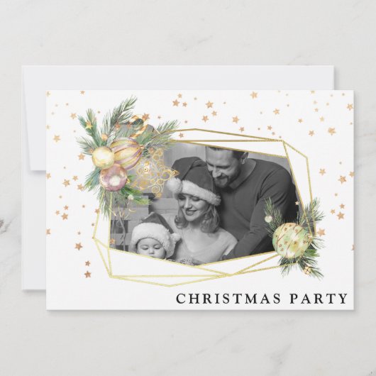 *~* AP20-serie zakelijke kerstfeestfoto Kaart (Voorkant)