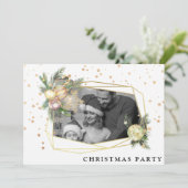 *~* AP20-serie zakelijke kerstfeestfoto Kaart (Staand voorkant)