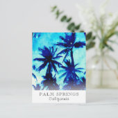 *~* AP25 Exotic Personalize Travel Palm Trees Briefkaart (Staand voorkant)
