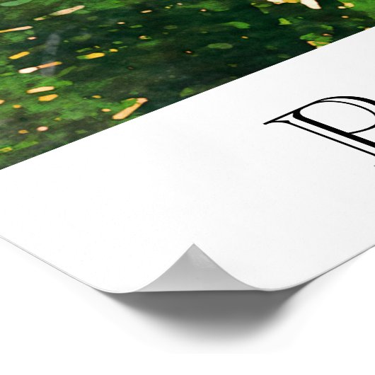 *~* AP25 Reizen Tropische palmbomen - Personaliser Poster (Hoek)