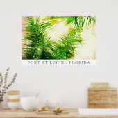 *~* AP25 Reizen Tropische palmbomen - Personaliser Poster (Keuken)