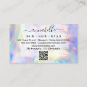 *~* AP26 OPAL de Rainbow QR van het Prisme. Crysta Visitekaartje (Achterkant)