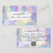 *~* AP26 OPAL de Rainbow QR van het Prisme. Crysta Visitekaartje (Voorkant / Achterkant)