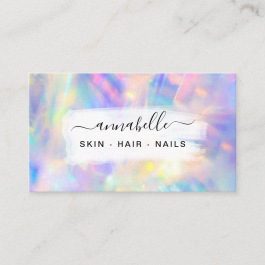 *~* AP26 OPAL de Rainbow QR van het Prisme. Crysta Visitekaartje (Voorkant)